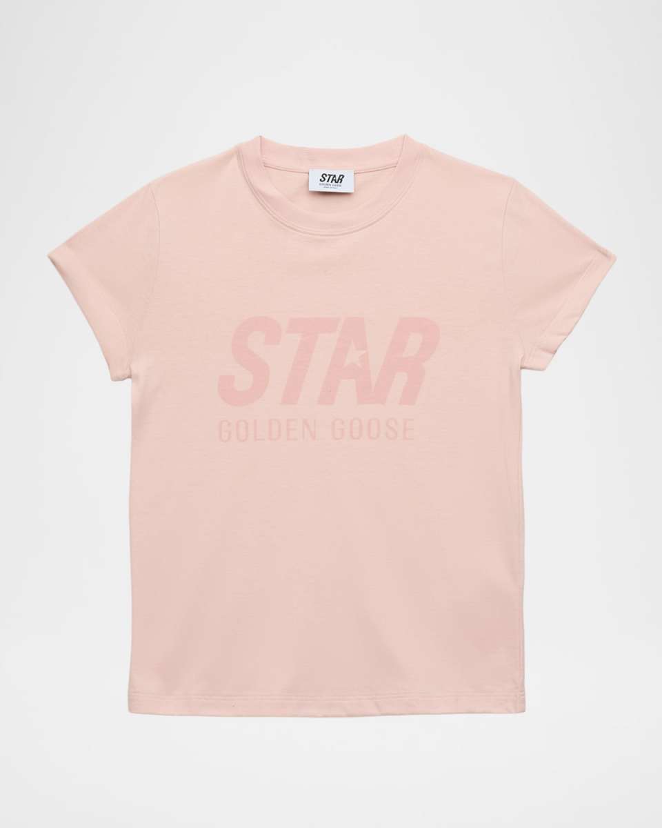 Girl's Star Logo-Print Short-Sleeve T-Shirt, Size 4-